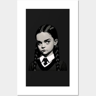 ADDAMS Family, Wednesday-inspired design, Posters and Art